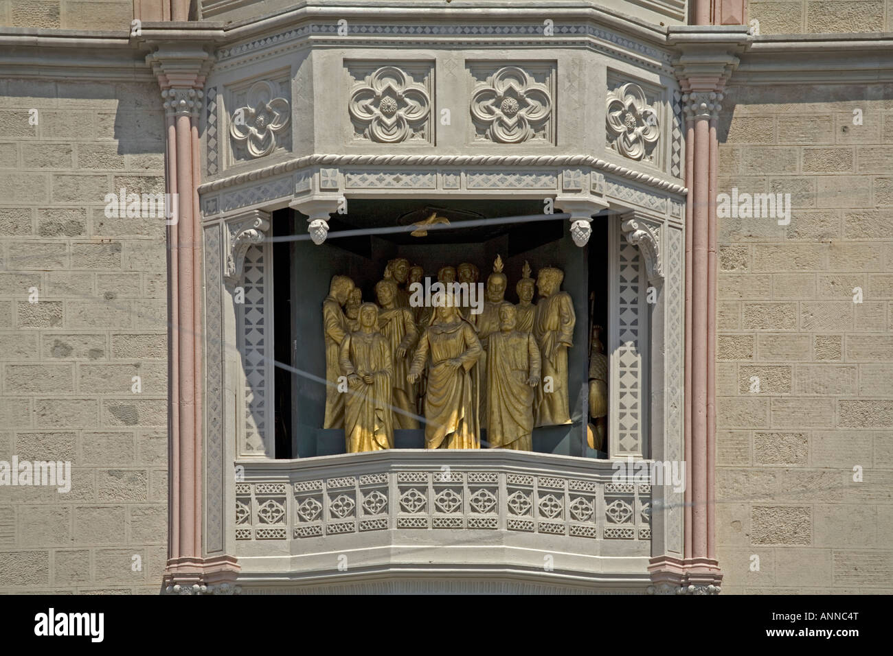 Zahlen Glocken Orloj Campanile Dom Messina Sizilien Italien Stockfoto