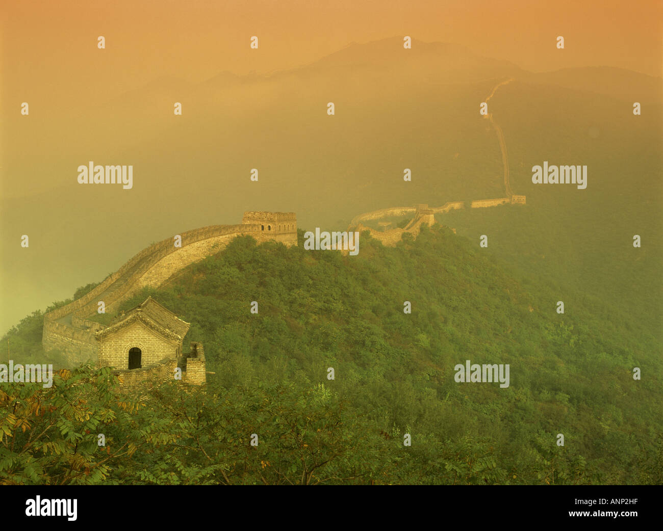 Luftbild von der China Great Wall Of China Stockfoto