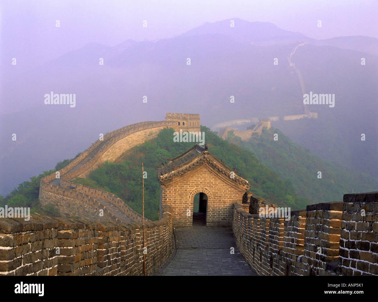 Erhöhte Ansicht der China Great Wall Of China Stockfoto