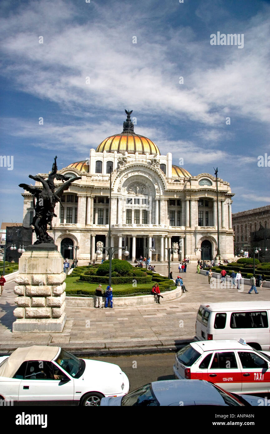 Der Palace of Fine Arts in Mexiko-Stadt Mexiko Stockfoto