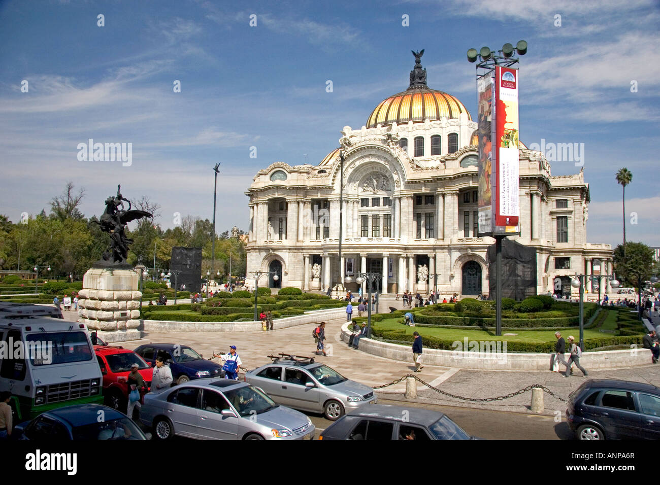 Der Palace of Fine Arts in Mexiko-Stadt Mexiko Stockfoto