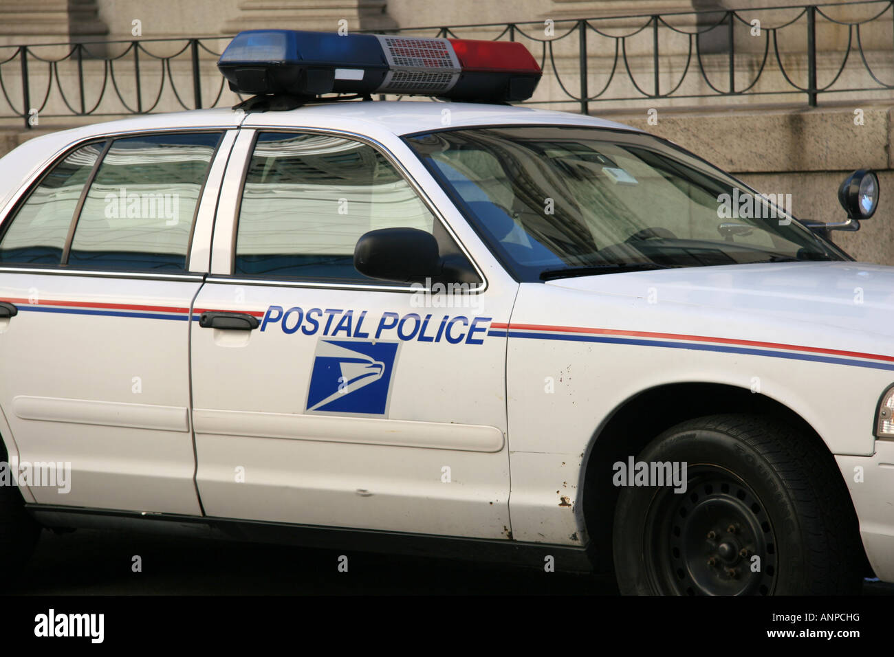 US Postal Police car Stockfoto