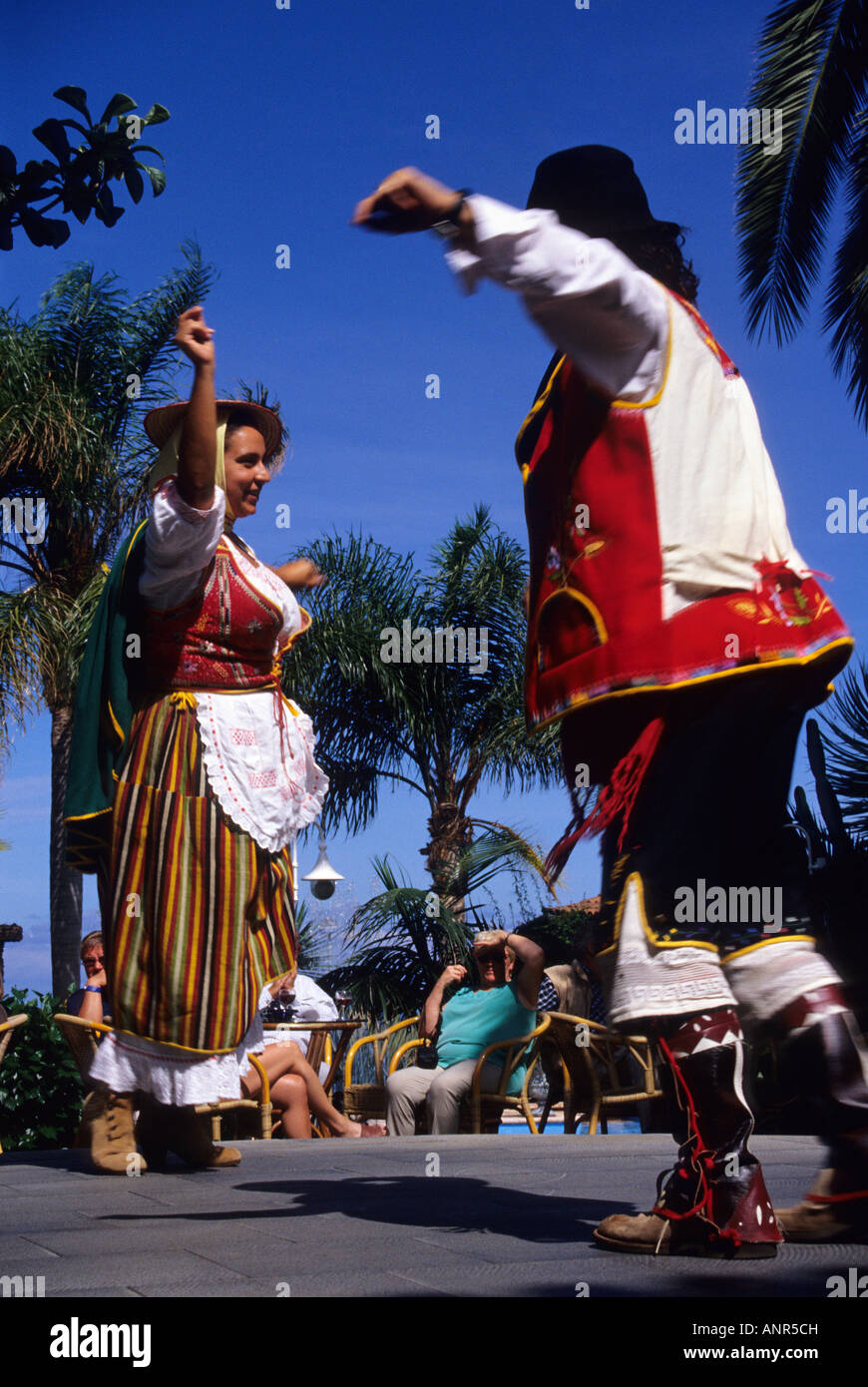 Mago De La Orotava Kostüm im Haus Museum Abaco in Puerto De La Cruz-Teneriffa-Kanarische Inseln-Spanien Stockfoto