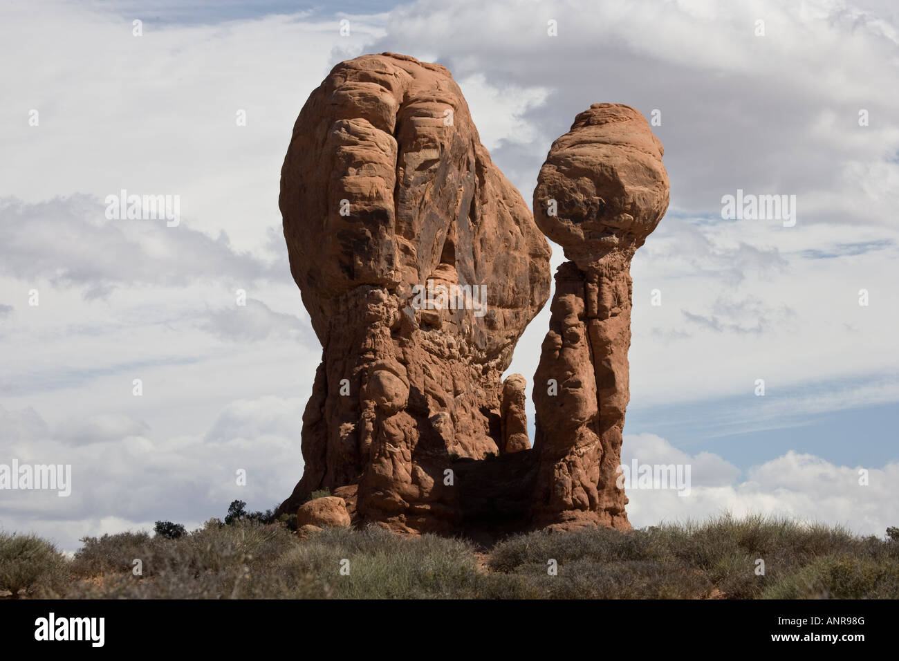 Garden Of Eden - Rock-Formation im Arches National Park in Utah, USA Stockfoto