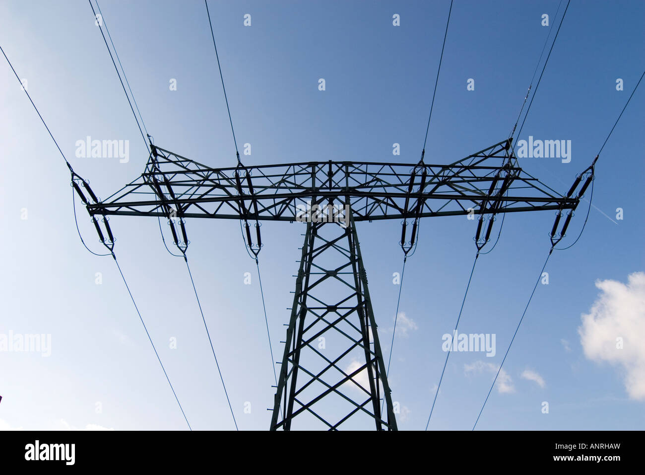 Mast aus Stahl gefertigt Stockfoto