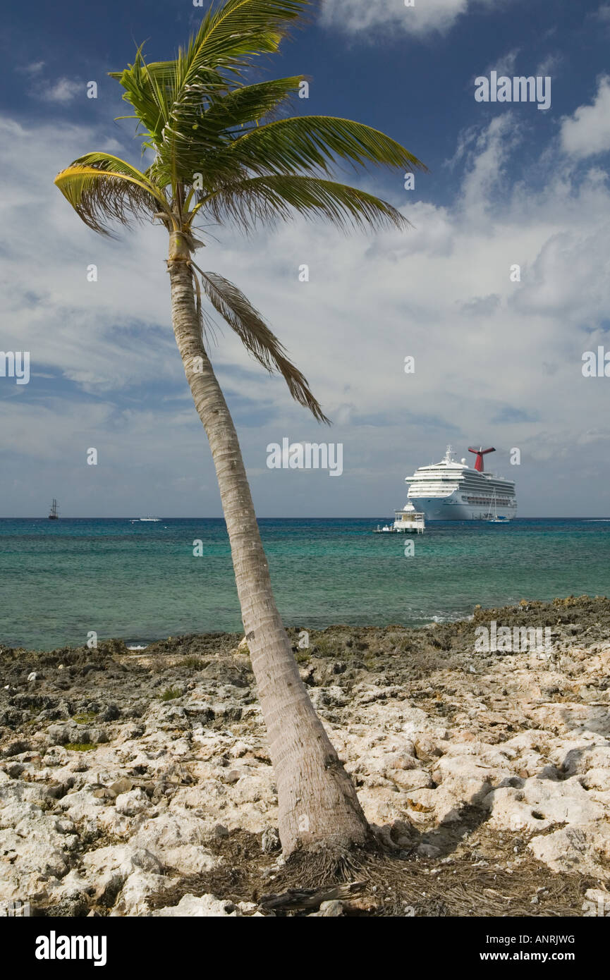 CAYMAN Inseln, GRAND CAYMAN, Georgetown: Kreuzfahrtschiffe Stockfoto