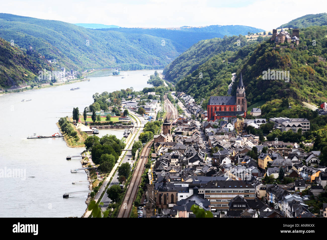Oberwesel am Rhein Stockfoto