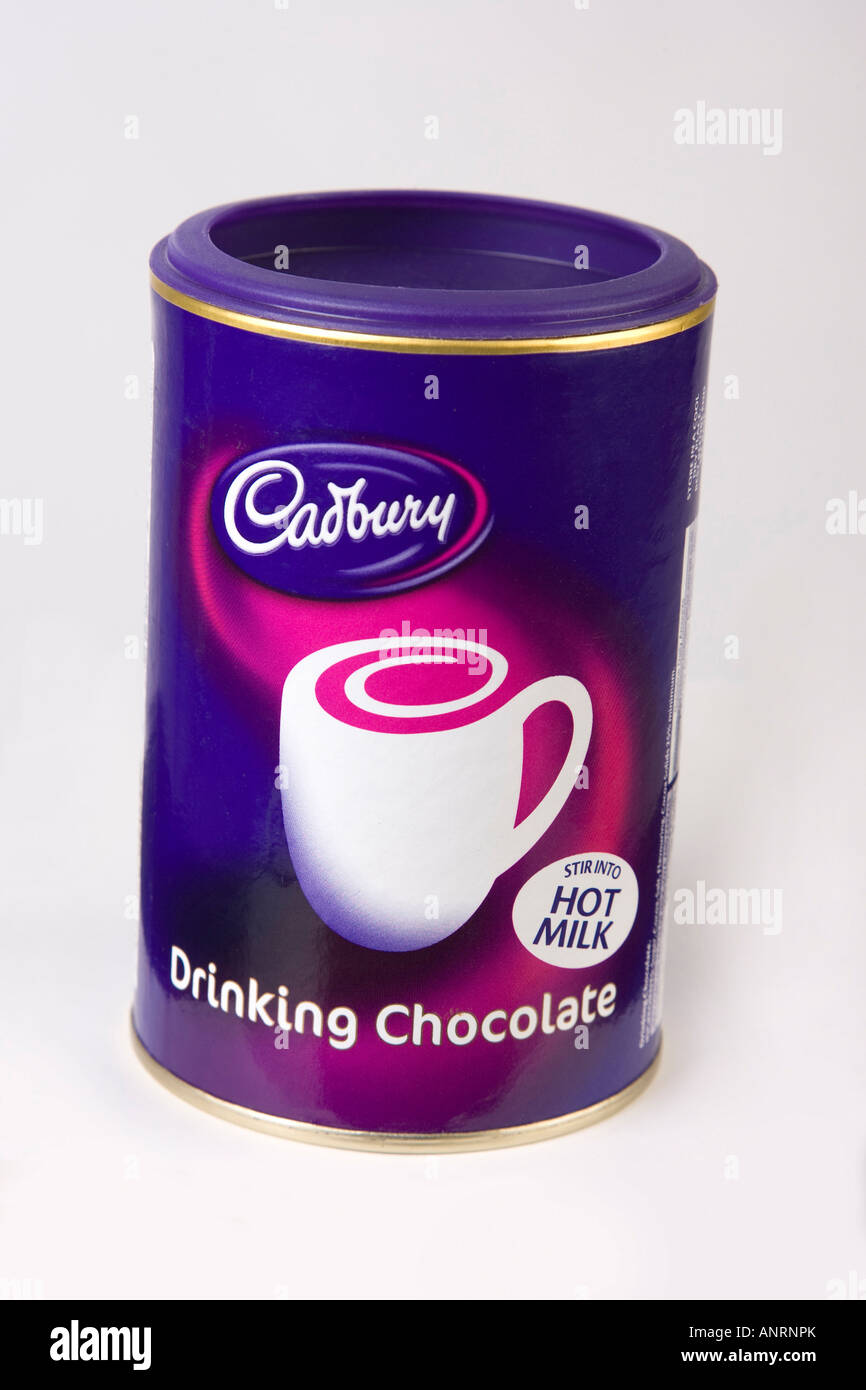 Cadburys Trinkschokolade mit Strom versorgt Stockfoto