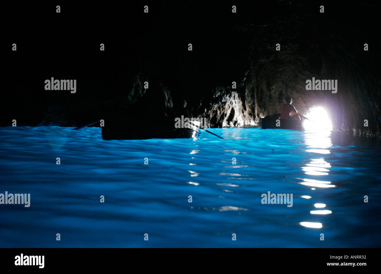 Grotte Azzurra. Capri, Golf von Neapel, Italien Stockfoto
