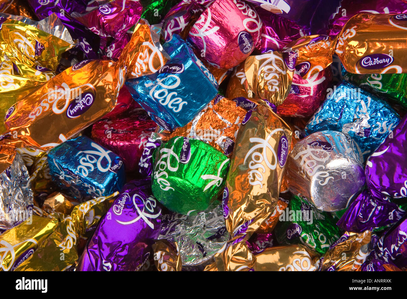 Cadbury Roses Pralinen Stockfoto