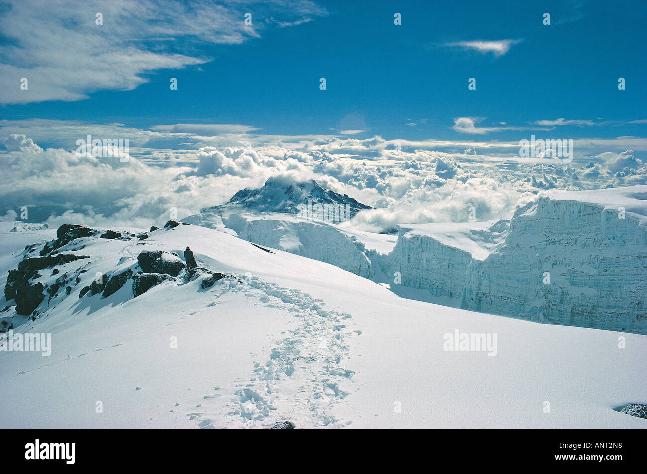 Gipfel Des Kilimandscharo 4 Buchstaben Kilimanjaro oben -Fotos und -Bildmaterial in hoher Auflösung – Alamy