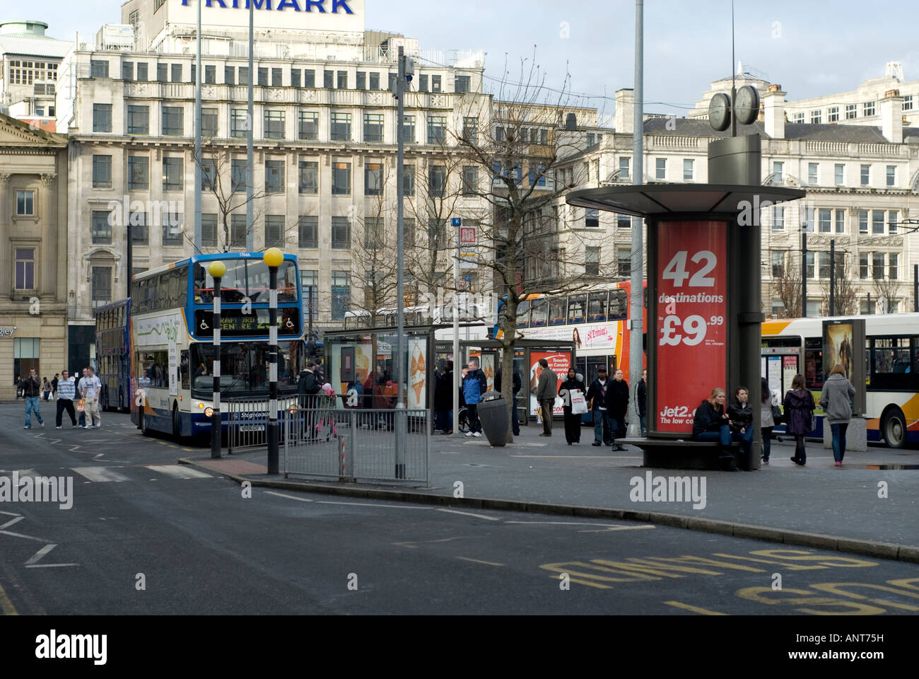 Piccadilly Gardens Manchester City Centre UK Stockfoto