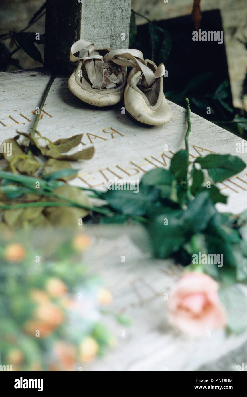 Venedig das Grab von Sergei Pavlovich Diaghilev auf dem Friedhof San Michele Stockfoto