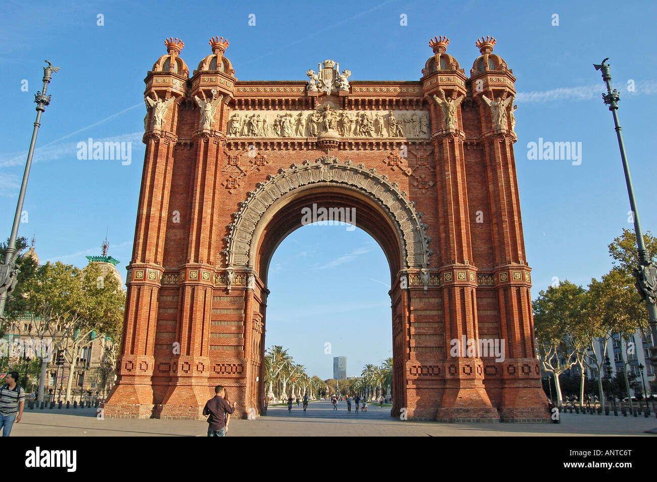Arc de Triumf, Barcelona Stockfoto