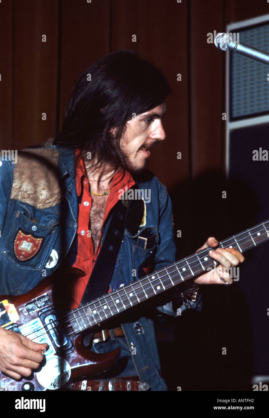 Lemmy Aufnahme mit Hawkwind bei der BBC im Jahr 1972 Stockfoto, Bild ...