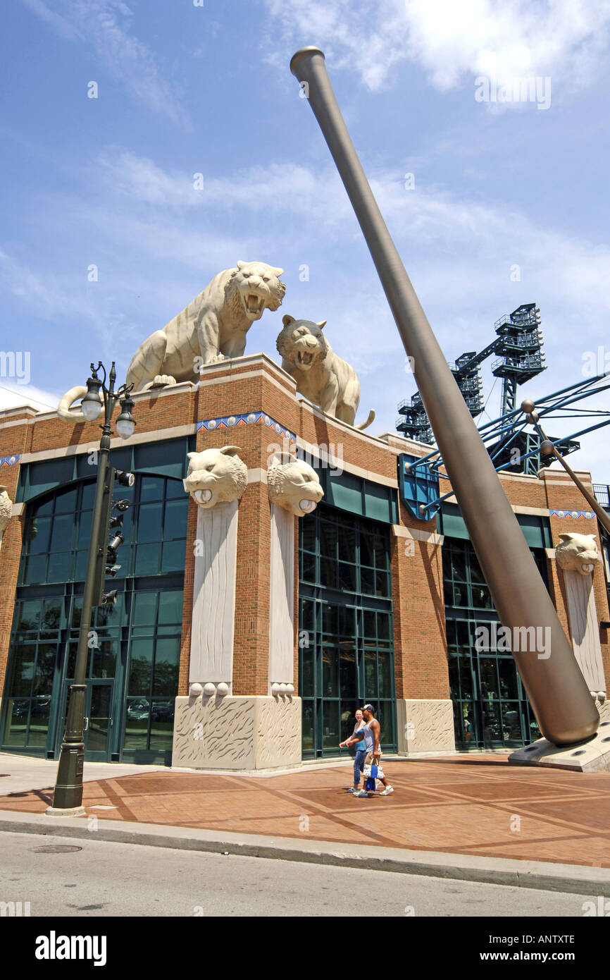 Comerica Park Baseball Stadion Detroit Michigan MI Heimat der Detroit Tigers Baseball-team Stockfoto