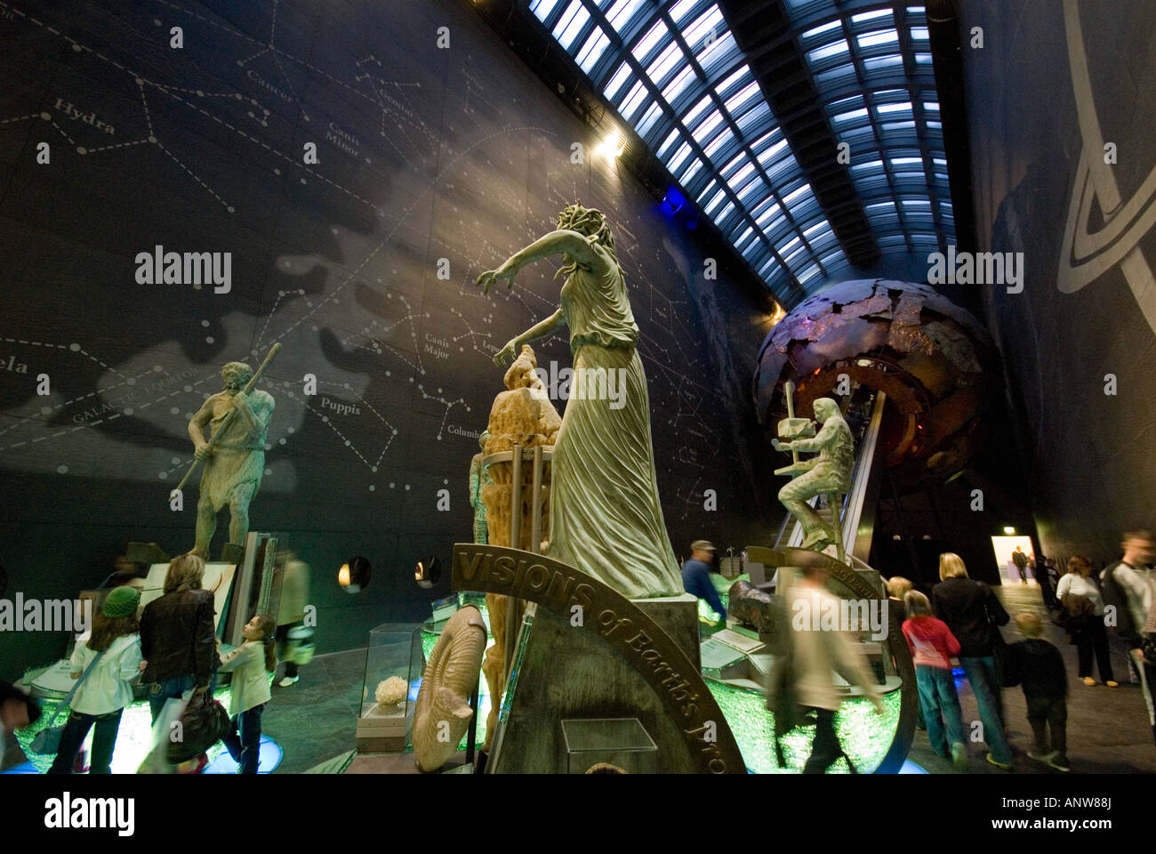 Natural History Museum der Erde Gallery London Stockfotografie Alamy