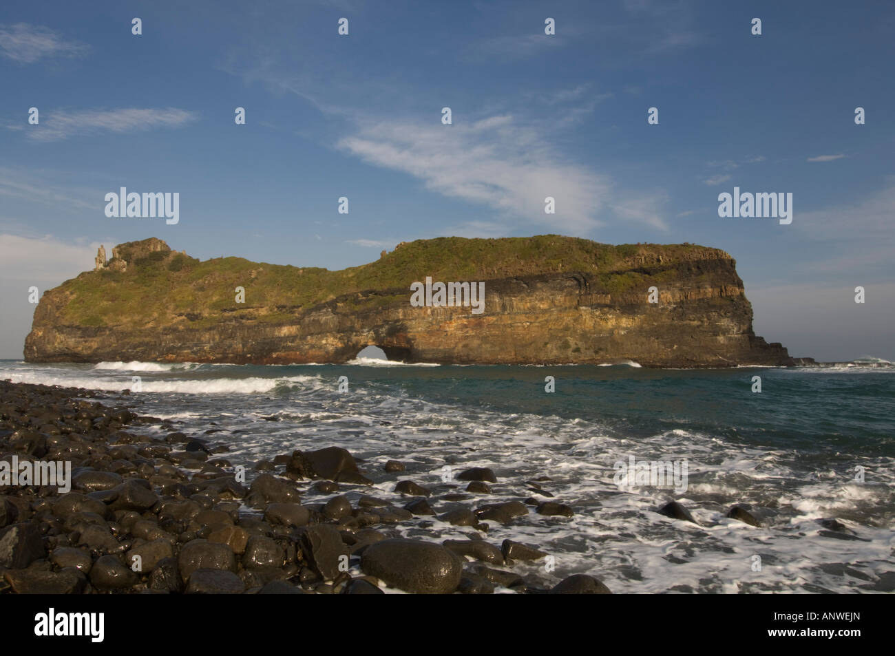 Loch in der Wand, Wild Coast, Eastern Cape, Südafrika Stockfoto