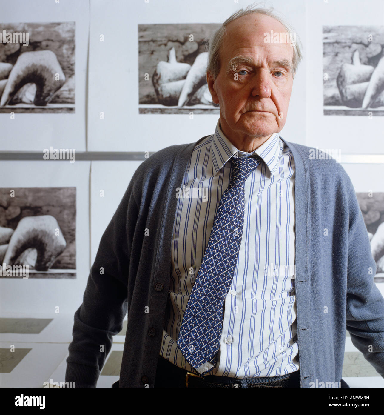 Henry Moore-Maler und Bildhauer Stockfoto