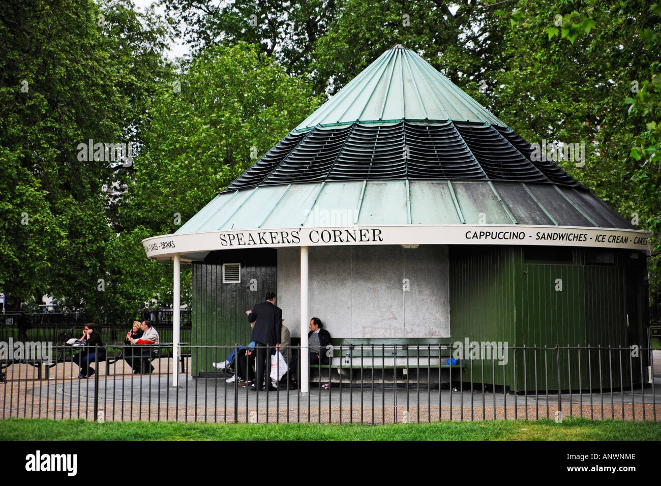 Sprechers Corner, Hyde Park, London, England Stockfoto