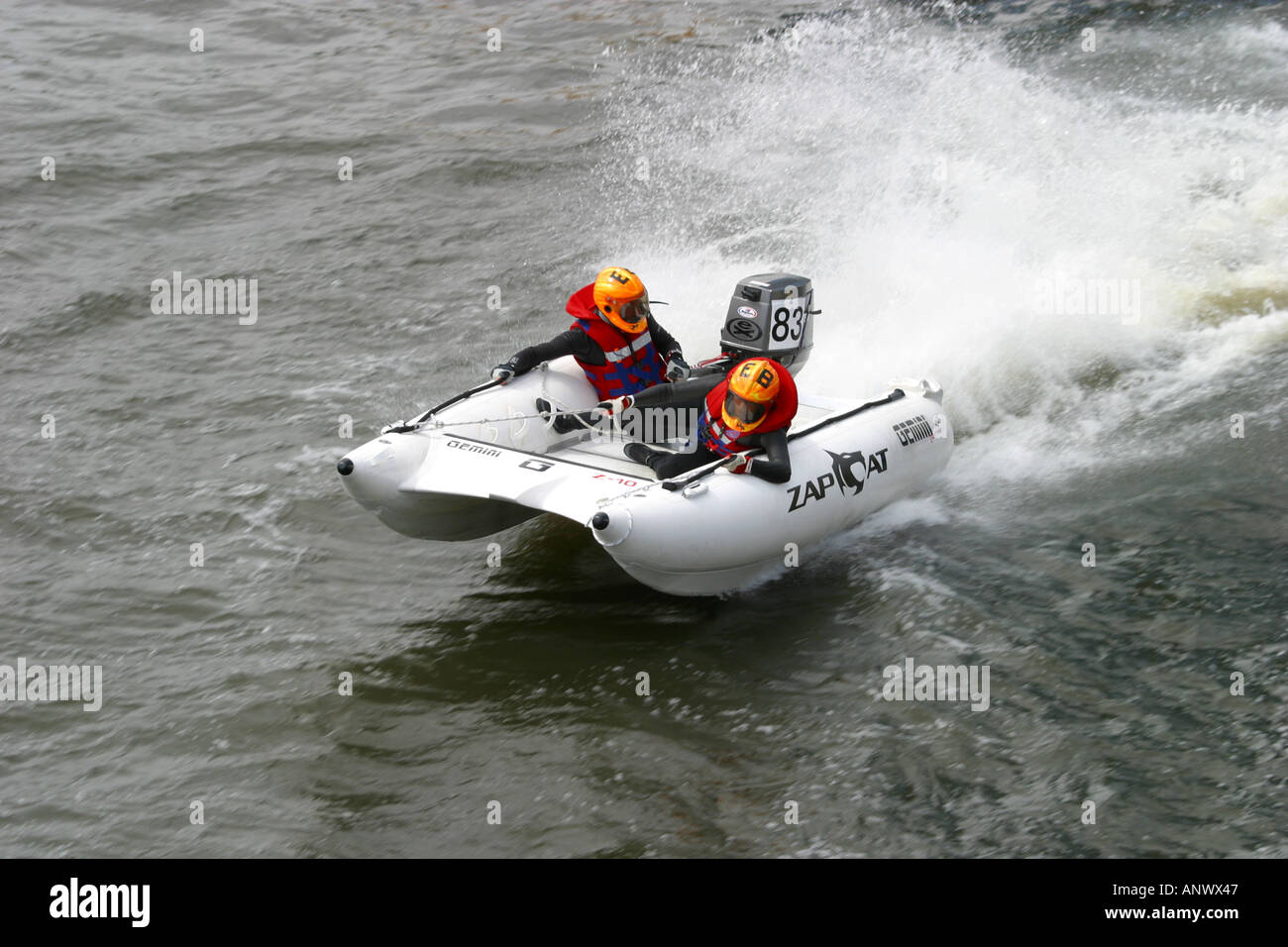 Zap Cat Powerboat racing Stockfoto