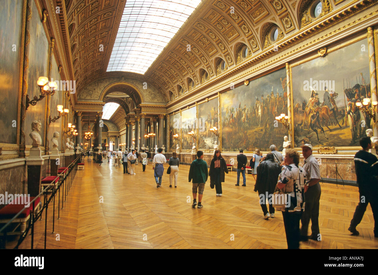 Versailles: Galerie des Batailles, Schloss Versailles, Versailles, Region Île-de-France, Frankreich, Europa Stockfoto