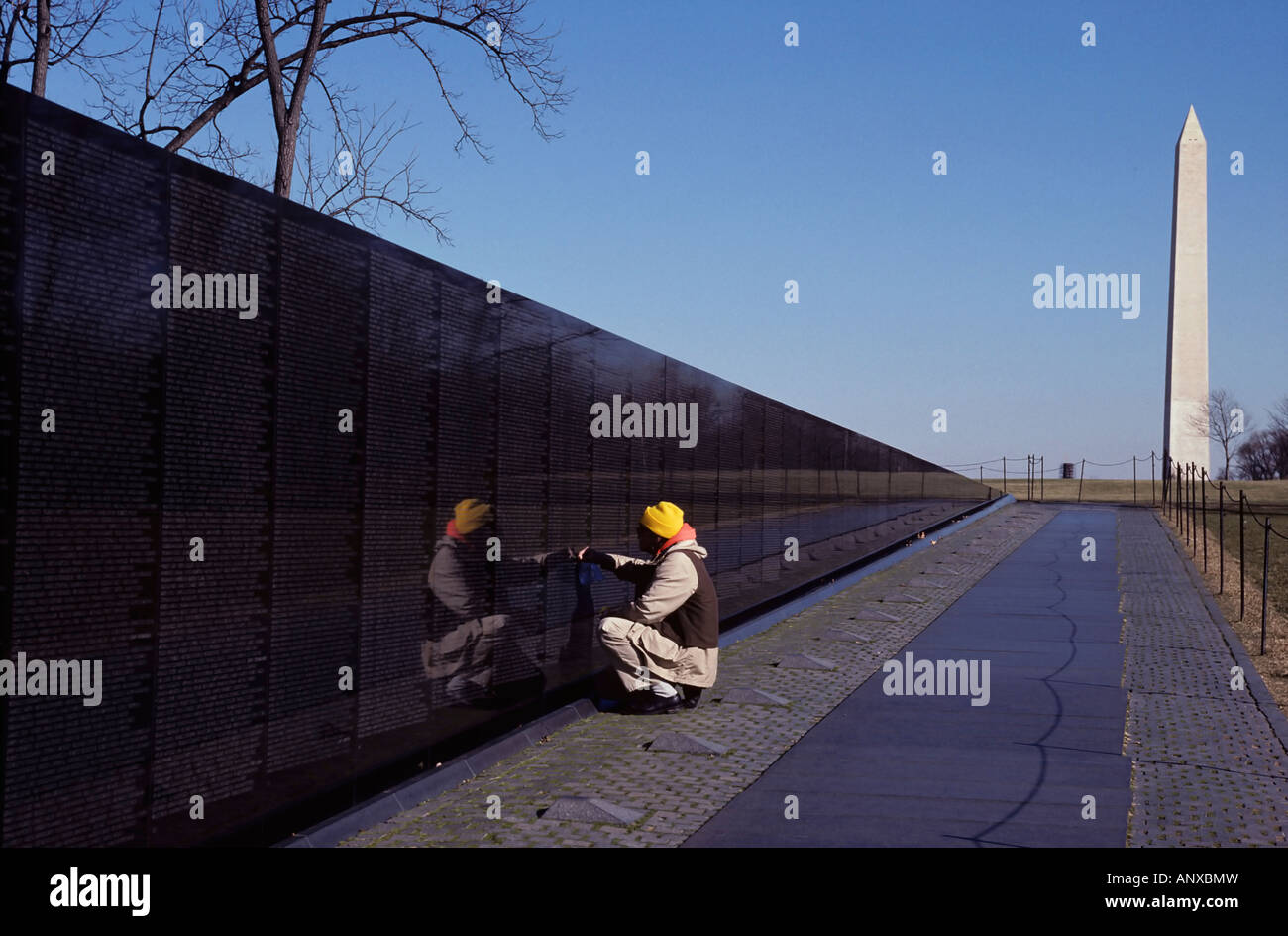 Vietnam Veterans Memorial Wall in Washington, D.C. Stockfoto