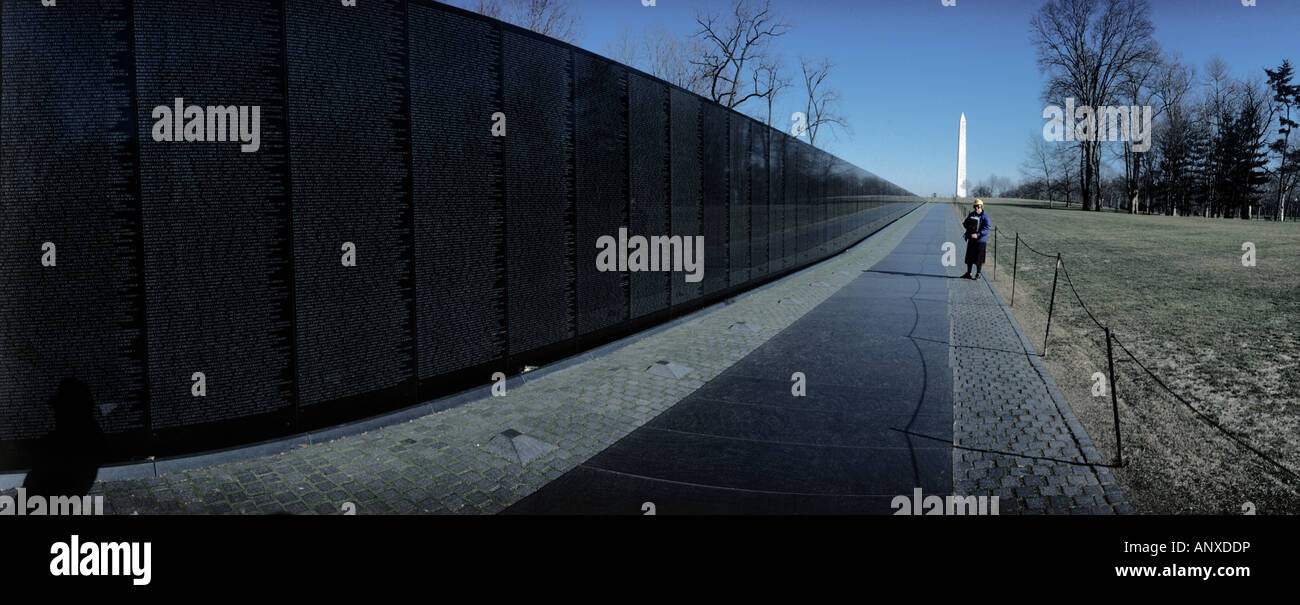 Vietnam Veterans Memorial Wall in Washington, D.C. Stockfoto