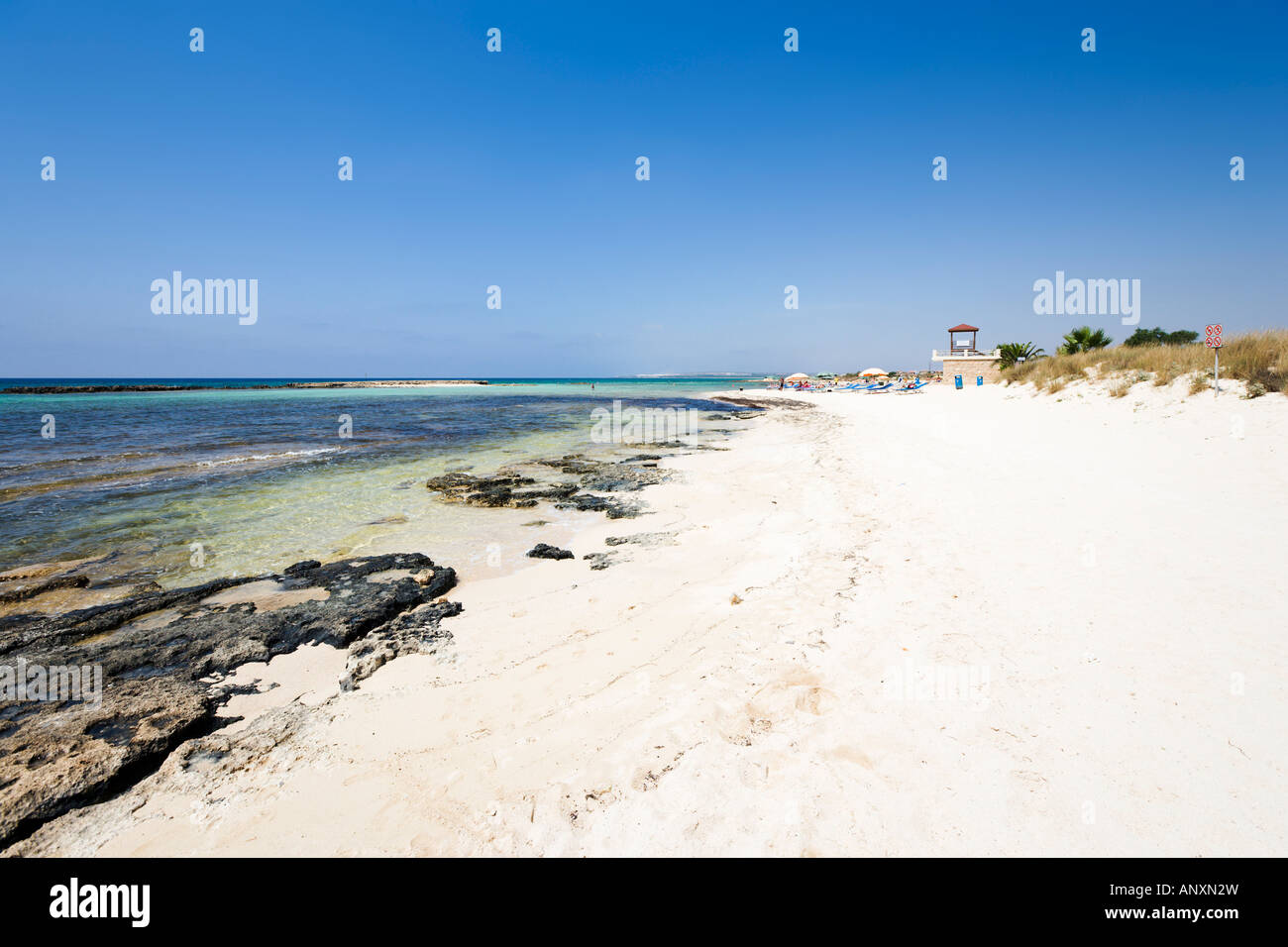 Agia Thekla Strand in der Nähe von Ayia Napa, Ostküste, Zypern Stockfoto