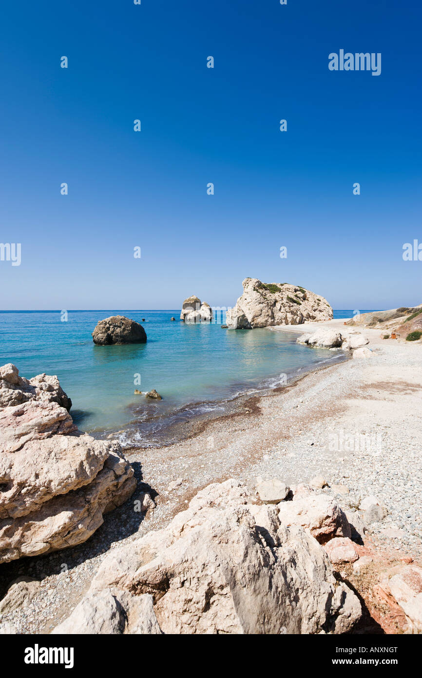 Aphrodite Felsen (oder Petra Tou Romiou), in der Nähe von Pissouri, Westküste, Zypern Stockfoto Aphrodite Felsen (oder Petra Tou Romiou), in der Nähe von Pissouri, Westküste, Zypern Stockfoto