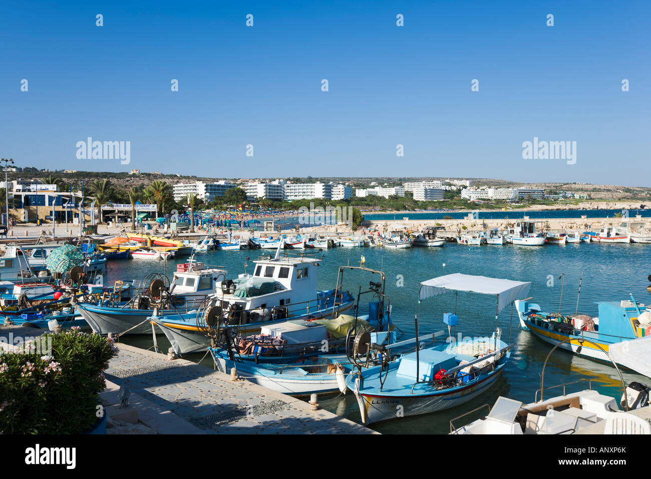 Hafen, Ayia Napa, Ostküste, Zypern Stockfoto