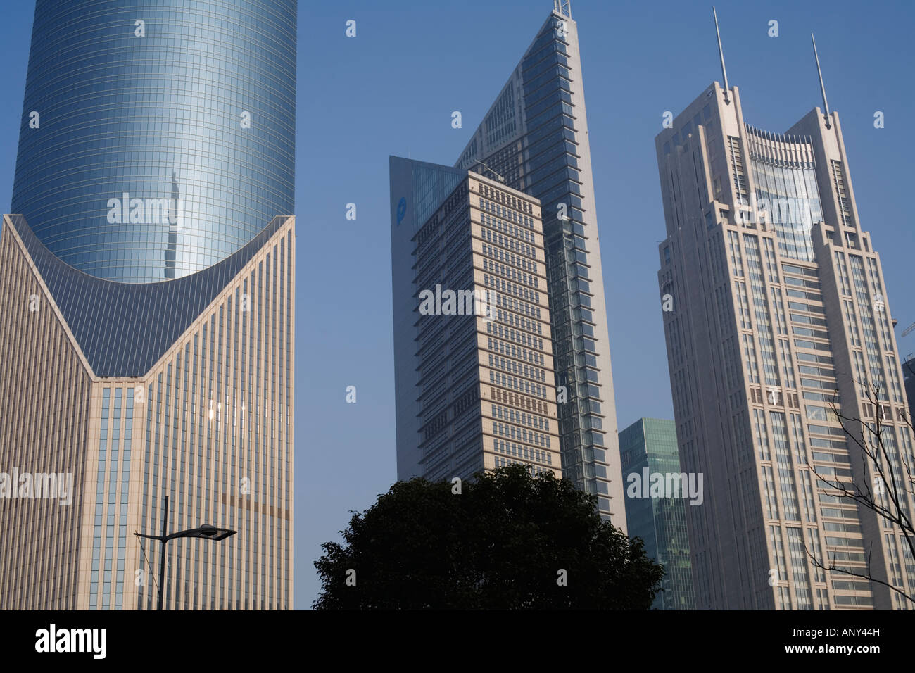 Das neue Geschäft Bezirk von Pudong, Shanghai, die Volksrepublik China Stockfoto