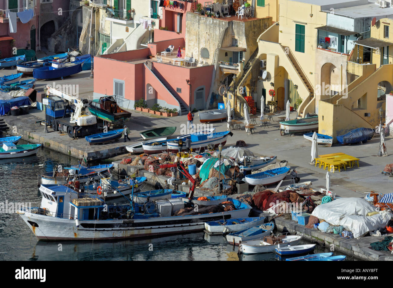 Procida, Corricella, Isola di Napoli, Insel von Neapel Stockfoto