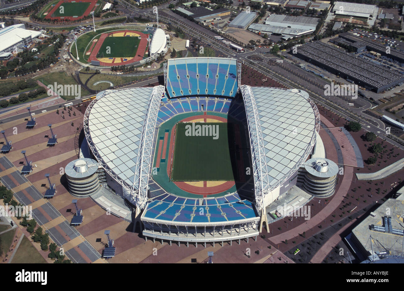 Australien, Sydney, Homebush Bay, Olympiapark, Stadium Australia Stockfoto