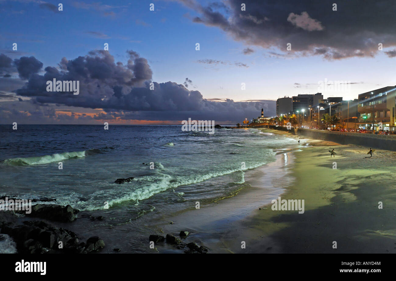 Barra-Strand in der schönen Stadt Salvador in Bahia Brasilien Stockfoto