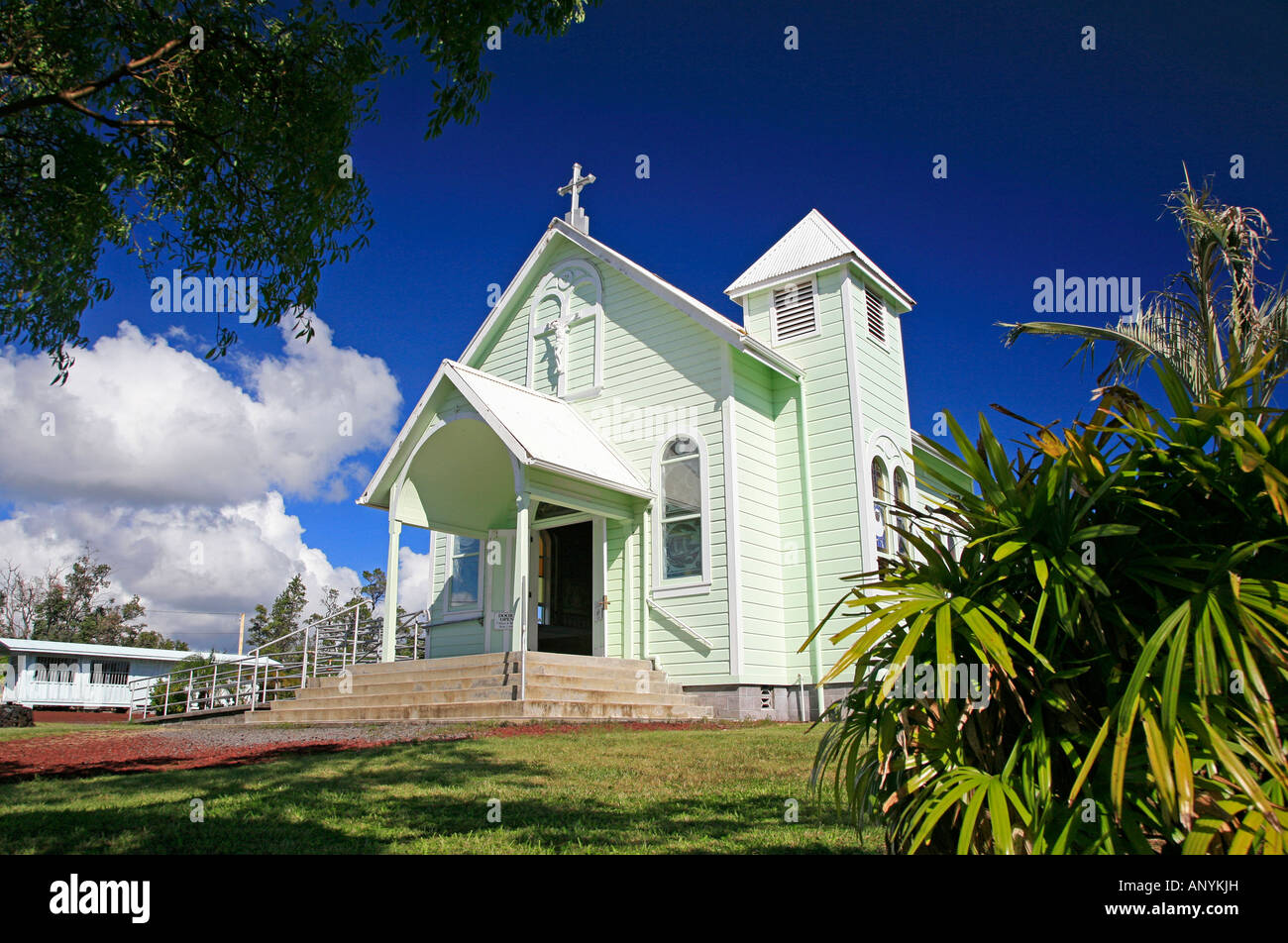 Stern des Meeres gemalt Kirche Hawaii Stockfoto