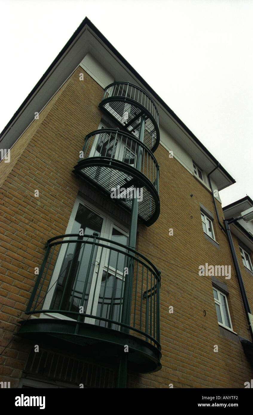 Abschnitt des neuen Sozialwohnungen in London Borough of Southwark, London UK Stockfoto