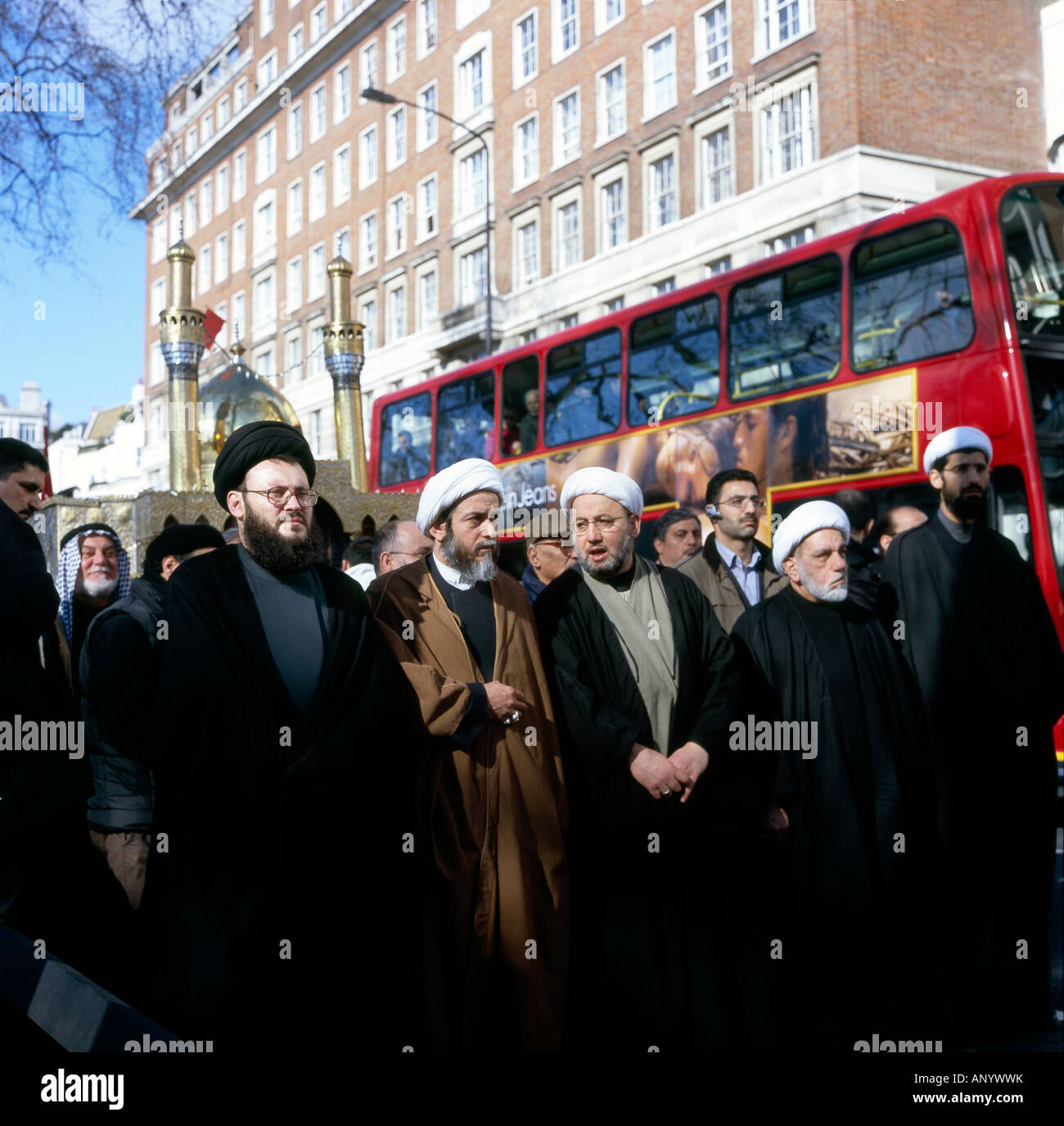 Muslime feiern Mohammeds Geburtstag Stockfoto