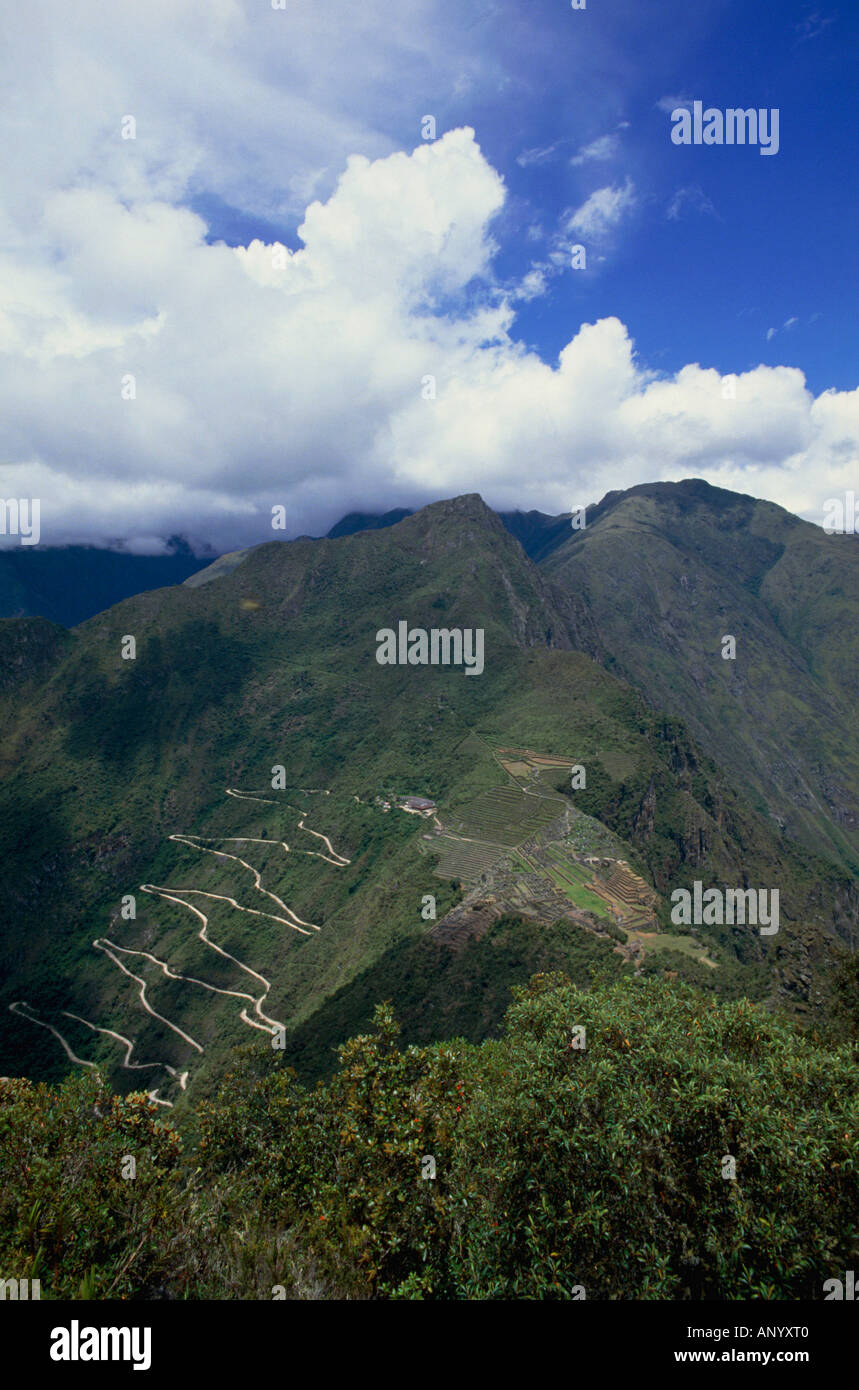 Inka-Ruinen von Machu Picchu, peru Stockfoto