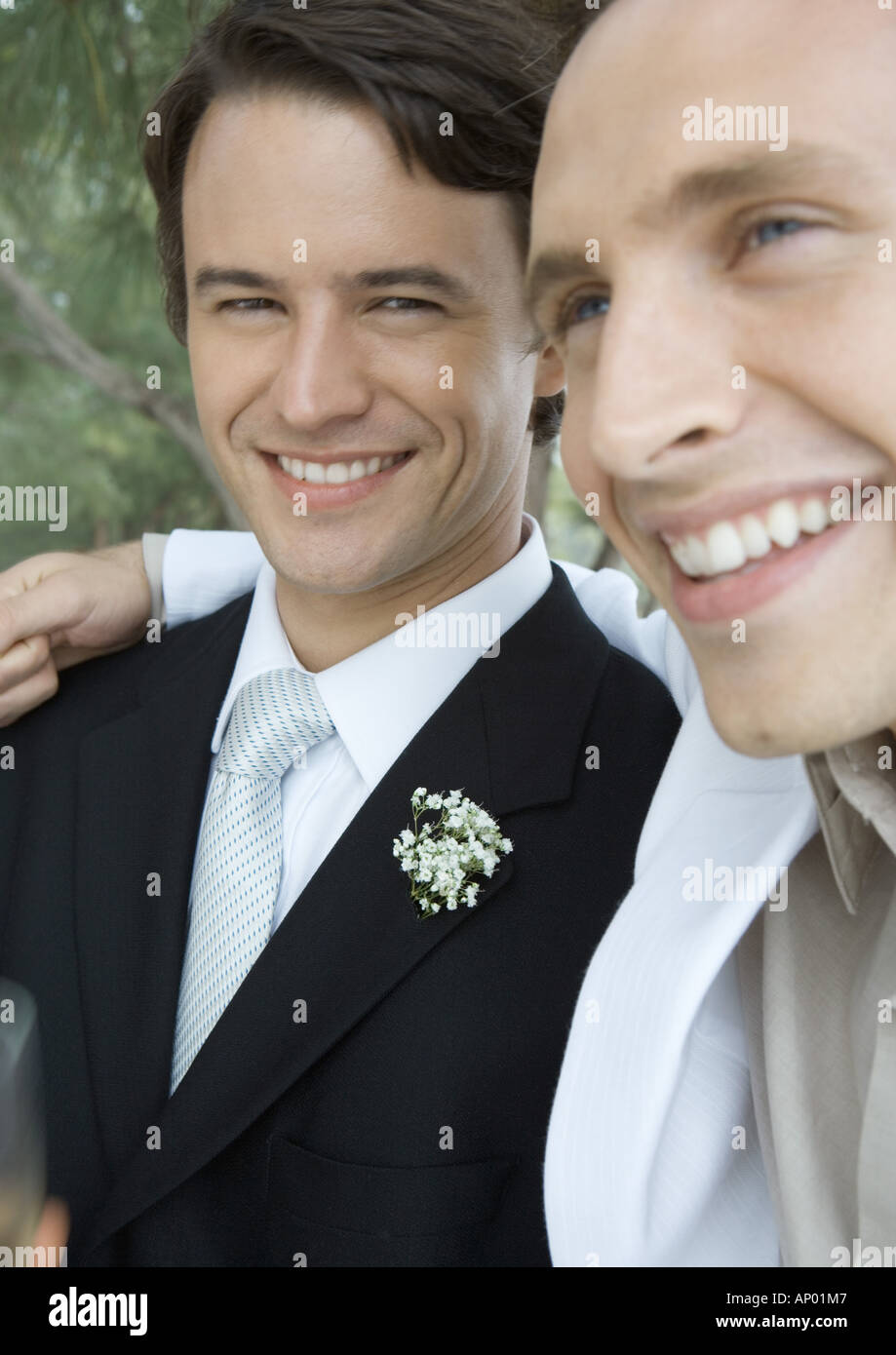 Der Brautigam Und Sein Best Man Goldroschen Deine Rednerin