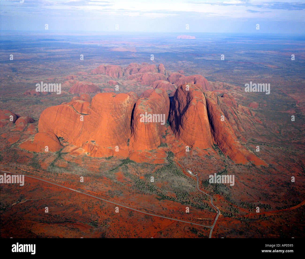Luftbild des Mount Olga Northern Territory Australien Stockfoto
