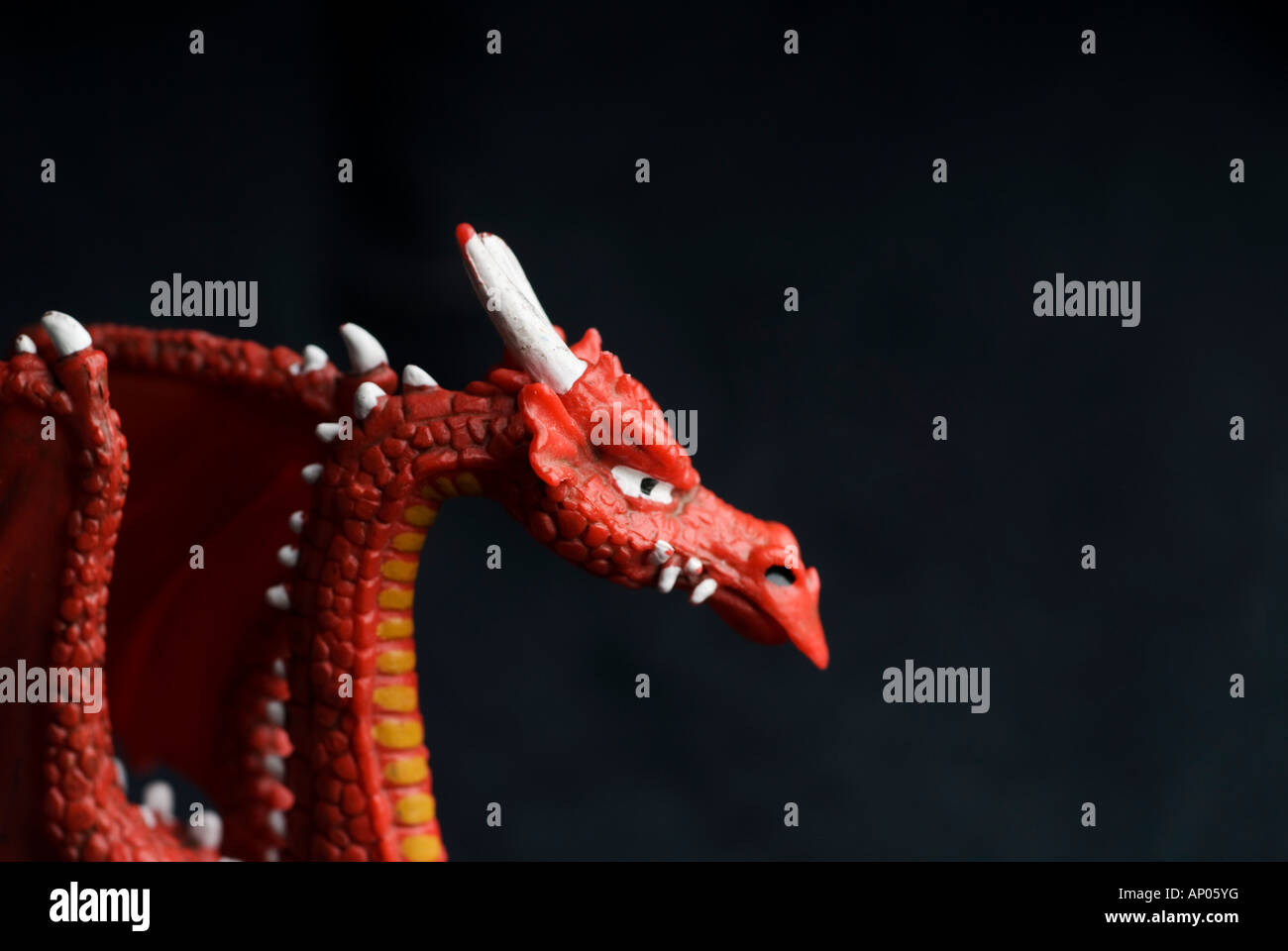 Stock Foto von einem Kunststoff-Spielzeug Drachen Stockfoto