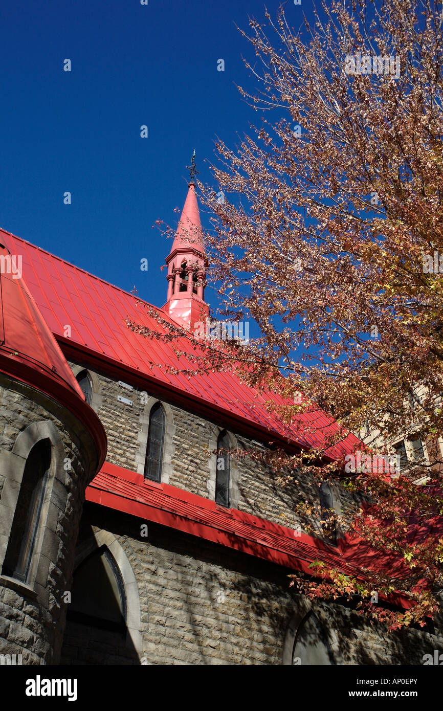 Kirche des Hl. Johannes der Evangelist. Montreal, Quebec, Kanada Stockfoto