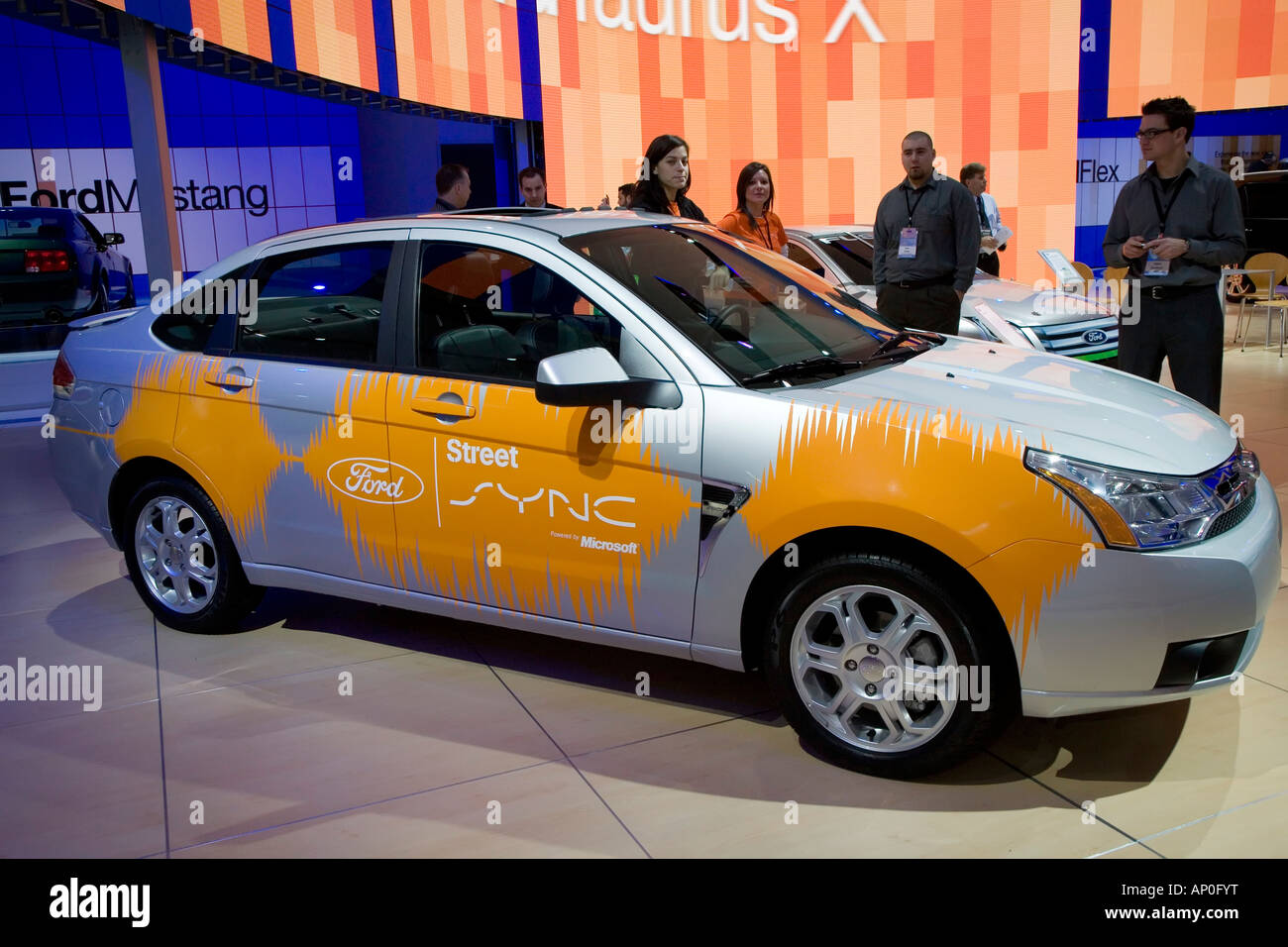 Straße SYNC Ford Focus Stockfoto