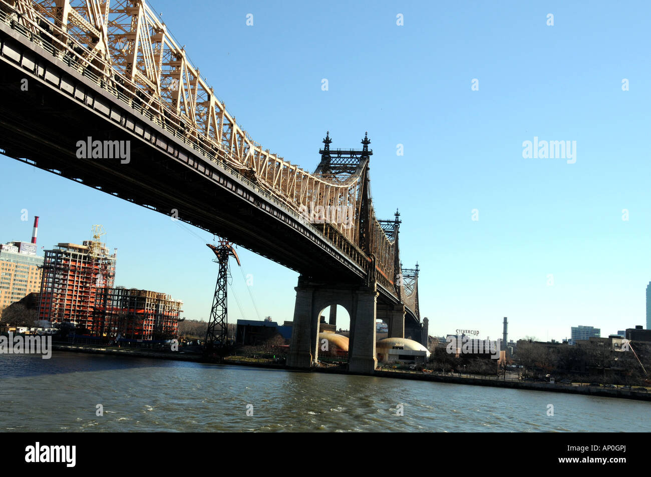 Queensboro Bridge 59th Street Bridge mit Blick auf Long Island City-Queens New York City USA Stockfoto