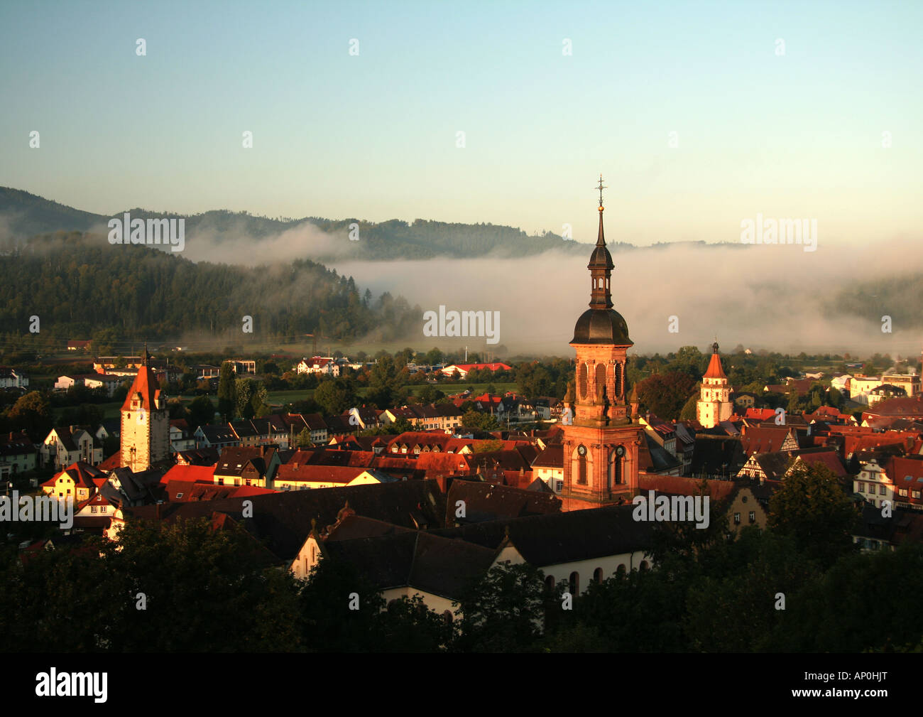 Gengenbach Altstadt am Morgen Stockfoto