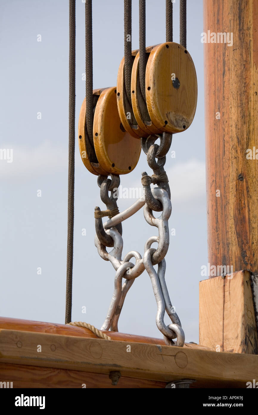 Bluenose II historisches Holzschiff Lunenburg Nova Scotia Kanada Stockfoto
