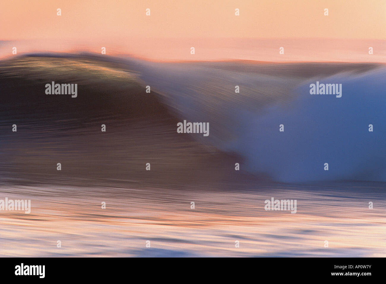 Welle, Bewegungsunschärfe Stockfoto
