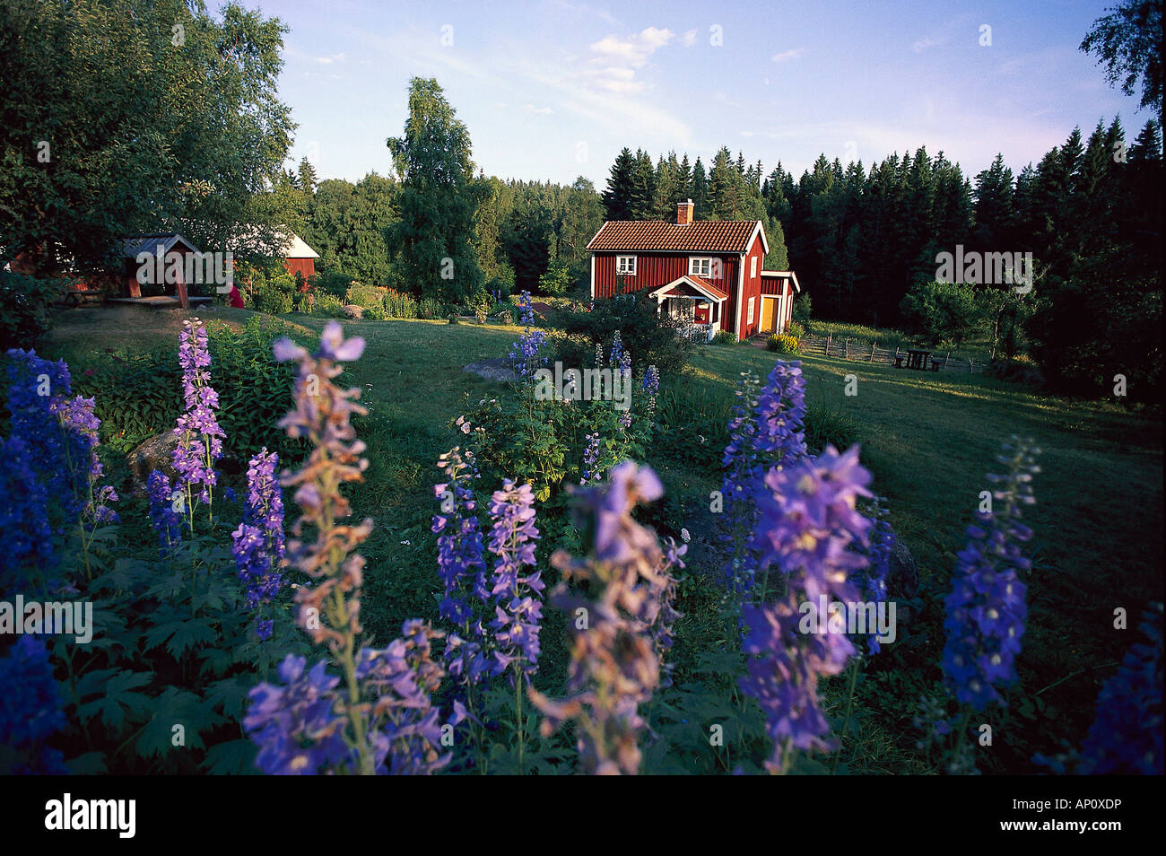 Hof Katthult, Drehort des Emil ich Lonneberga, Gibberyd, Smaland, Schweden Stockfoto