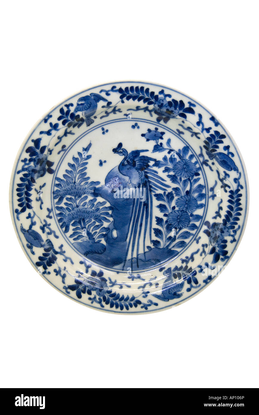 Japan unterglasur Blau Porzellan Kobalt aus 16 17 Jahrhundert Edo Periode Garnitur de Kinderbereich Platte Kakiemon Imari Arita Porzellan Stockfoto